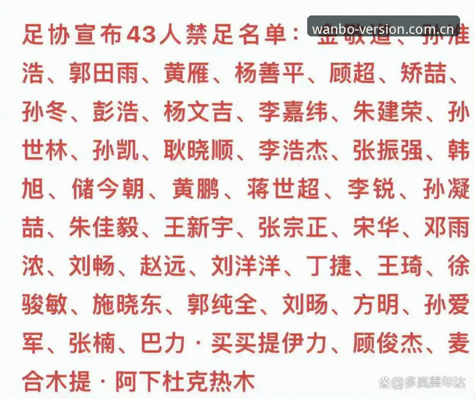 足协第三批禁足名单深度解析：从孟惊到高寒的行业警示与实用观赛指南